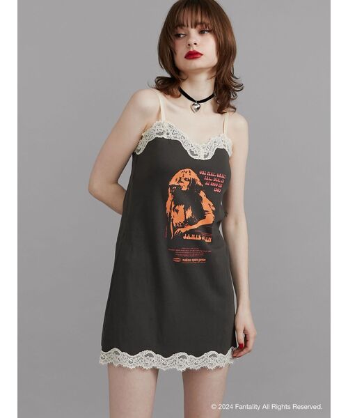 jouetie（ジュエティ）の「【JANIS】Lace Tunic Dress【コラボ】（ワンピース・レディース・ピンク/ブラック/ブルー・MEDIUM）」の14枚目の写真