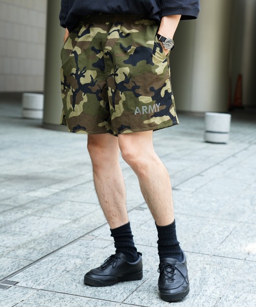 made in standard (メイドインスタンダード)の「MADE IN STANDARD / メイドインスタンダード ARMY SHORTS アーミープリント ショートパンツ(その他パンツ・メンズ・ブラック/パープル/ピンク/グレー/イエロー/カモフラージュ/オリーブ系/ブラウン系/ネイビー・SMALL/MEDIUM/LARGE/X-LARGE)」の21枚目の写真