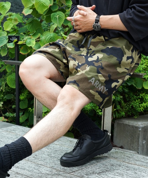 made in standard (メイドインスタンダード)の「MADE IN STANDARD / メイドインスタンダード ARMY SHORTS アーミープリント ショートパンツ(その他パンツ・メンズ・ブラック/パープル/ピンク/グレー/イエロー/カモフラージュ/オリーブ系/ブラウン系/ネイビー・SMALL/MEDIUM/LARGE/X-LARGE)」の20枚目の写真