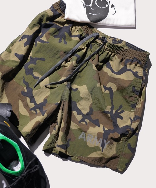 made in standard (メイドインスタンダード)の「MADE IN STANDARD / メイドインスタンダード ARMY SHORTS アーミープリント ショートパンツ(その他パンツ・メンズ・ブラック/パープル/ピンク/グレー/イエロー/カモフラージュ/オリーブ系/ブラウン系/ネイビー・SMALL/MEDIUM/LARGE/X-LARGE)」の17枚目の写真