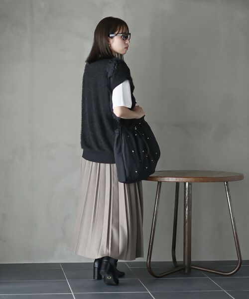 rps(アールピーエス)の「ナイロンアソートフリルBAG(ショルダーバッグ・レディース・アイボリー/ホワイト系その他4/ブラック系その他2/ブラック系その他3/ブラック・フリー)」の14枚目の写真