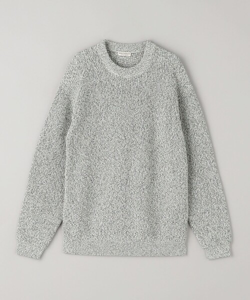 BEAUTY&YOUTH UNITED ARROWS(ビューティーアンドユースユナイテッドアローズ)の「クリスプ アゼ フォルム クルーネック ニット ‐ウォッシャブル‐(ニット/セーター・メンズ・ブラック/ロイヤルブルー/その他2/その他1/ライトグレー・XL/L/M/S)」の4枚目の写真