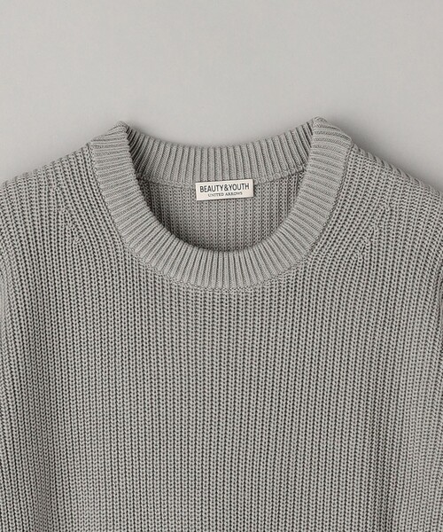BEAUTY&YOUTH UNITED ARROWS(ビューティーアンドユースユナイテッドアローズ)の「クリスプ アゼ フォルム クルーネック ニット ‐ウォッシャブル‐(ニット/セーター・メンズ・ブラック/ロイヤルブルー/その他2/その他1/ライトグレー・XL/L/M/S)」の14枚目の写真
