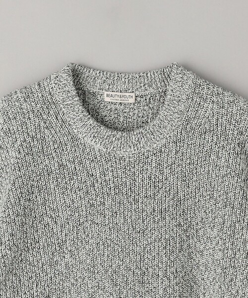 BEAUTY&YOUTH UNITED ARROWS(ビューティーアンドユースユナイテッドアローズ)の「クリスプ アゼ フォルム クルーネック ニット ‐ウォッシャブル‐(ニット/セーター・メンズ・ブラック/ロイヤルブルー/その他2/その他1/ライトグレー・XL/L/M/S)」の17枚目の写真