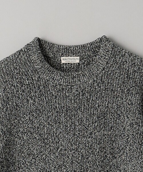 BEAUTY&YOUTH UNITED ARROWS(ビューティーアンドユースユナイテッドアローズ)の「クリスプ アゼ フォルム クルーネック ニット ‐ウォッシャブル‐(ニット/セーター・メンズ・ブラック/ロイヤルブルー/その他2/その他1/ライトグレー・XL/L/M/S)」の21枚目の写真