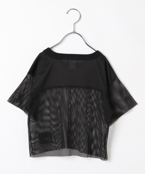 LEPSIM（レプシィム）の「【DISCUS／ディスカス】(KIDS)ロゴメッシュT　129361（Tシャツ/カットソー・レディース・グレイッシュベージュ/ブラック/ホワイト系その他/ネイビー・130）」の5枚目の写真