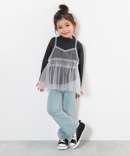 devirock(デビロック)の「ウルトラストレッチ セミフレアパンツ(やわらかタッチ)(その他パンツ・キッズ・ヘザーチャコール/グレー系1/ネイビー系1/ダークブラウン/ブラック/ブルー系6/パープル系5/ブルー系1・100cm/110cm/120cm/130cm/140cm/150cm/160cm)」の14枚目の写真