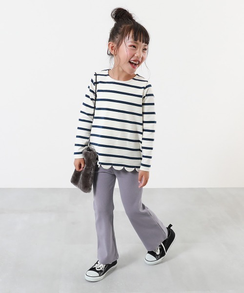devirock(デビロック)の「ウルトラストレッチ セミフレアパンツ(やわらかタッチ)(その他パンツ・キッズ・ヘザーチャコール/グレー系1/ネイビー系1/ダークブラウン/ブラック/ブルー系6/パープル系5/ブルー系1・100cm/110cm/120cm/130cm/140cm/150cm/160cm)」の15枚目の写真