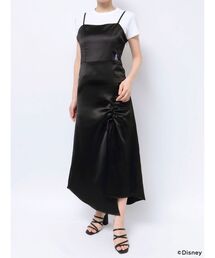 EVRIS | 【ディズニーコレクション】サテンロングギャザーワンピース(ワンピース)