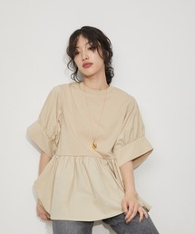 ADAM ET ROPE' | 【サステナブル・洗える・UVカット・追加】バウンスカフスプルオーバー(Tシャツ/カットソー)