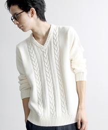 WEGO | ◆WEGO/ケーブルVネックニット(ニット/セーター)