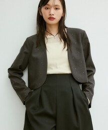 EMMEL REFINES | ＜EMMEL REFINES＞EM ホットフィット ボレロ ジャケット(ノーカラージャケット)