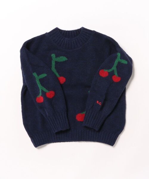 BOBO CHOSES（ボボショーズ）の「Bobo Cherry all over turtle neck jumper（ニット/セーター・キッズ・ネイビー・4-5YEAR/2-3YEAR/6-7YEAR）」の8枚目の写真