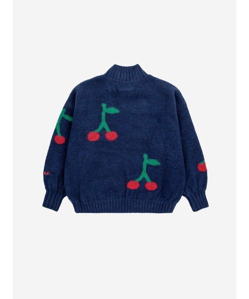 BOBO CHOSES（ボボショーズ）の「Bobo Cherry all over turtle neck jumper（ニット/セーター・キッズ・ネイビー・4-5YEAR/2-3YEAR/6-7YEAR）」の4枚目の写真