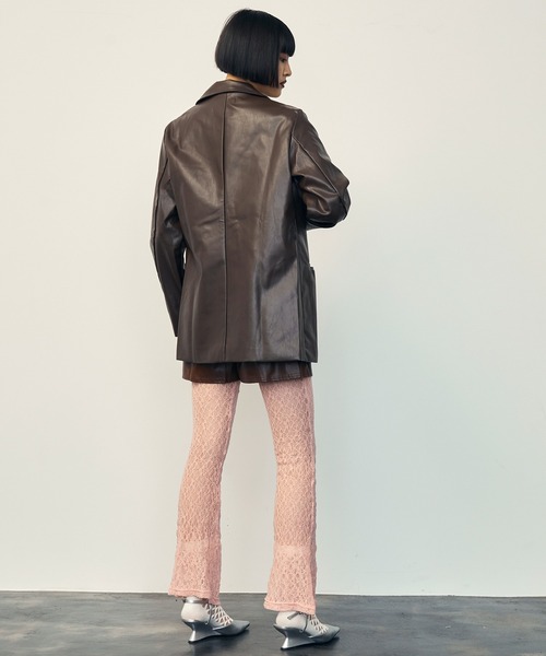 フェイクレザーショートパンツ【uyu./ウユ】（その他パンツ）｜uyu