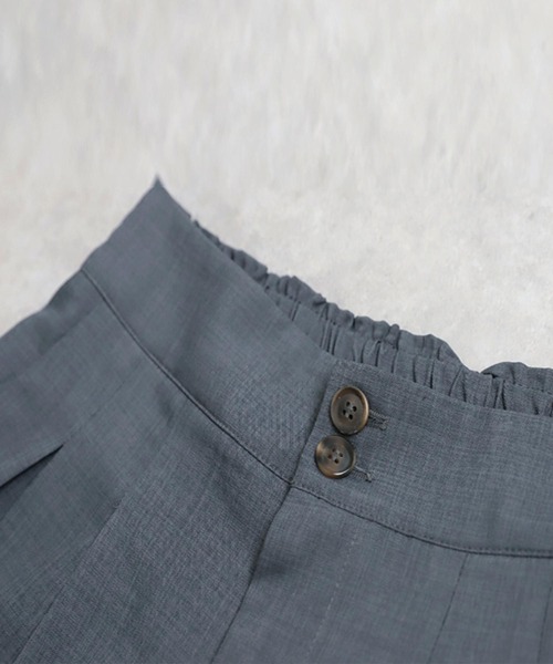 antiqua(アンティカ)の「ダブルタックワイドパンツ(その他パンツ・レディース・チャコールグレー/ブラック・ONESIZE)」の18枚目の写真
