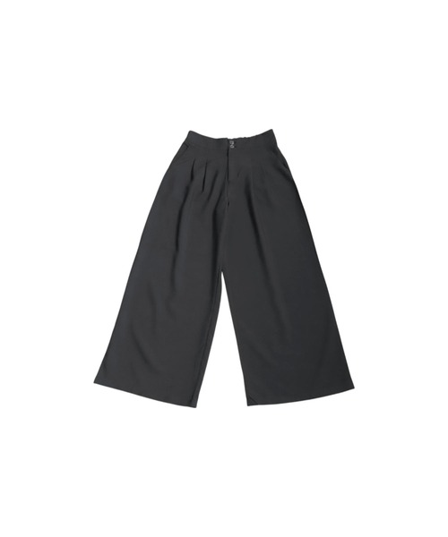 antiqua(アンティカ)の「ダブルタックワイドパンツ(その他パンツ・レディース・チャコールグレー/ブラック・ONESIZE)」の14枚目の写真