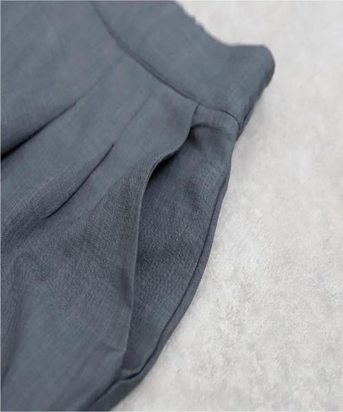 antiqua(アンティカ)の「ダブルタックワイドパンツ(その他パンツ・レディース・チャコールグレー/ブラック・ONESIZE)」の16枚目の写真