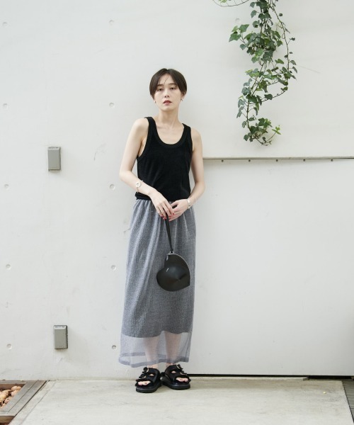 Rouge vif(ルージュヴィフ)の「モールニットタンクトップ(タンクトップ・レディース・アイボリー/ブラック・フリー)」の13枚目の写真
