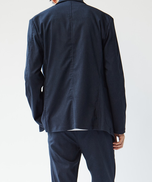 MEN'S MELROSE(メンズメルローズ)の「エクストレッチトラベストカットジャケット(セットアップ可)(テーラードジャケット・メンズ・グレー/ネイビー・2/3/4/5)」の5枚目の写真