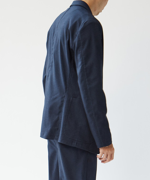 MEN'S MELROSE(メンズメルローズ)の「エクストレッチトラベストカットジャケット(セットアップ可)(テーラードジャケット・メンズ・グレー/ネイビー・2/3/4/5)」の6枚目の写真
