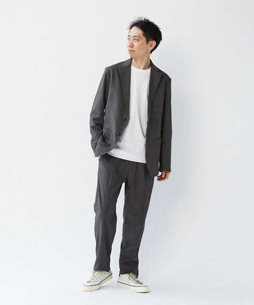 MEN'S MELROSE(メンズメルローズ)の「エクストレッチトラベストカットジャケット(セットアップ可)(テーラードジャケット・メンズ・グレー/ネイビー・2/3/4/5)」の10枚目の写真