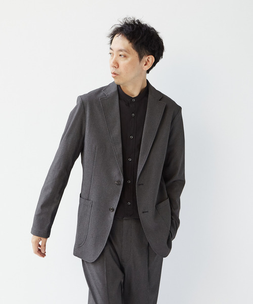 MEN'S MELROSE(メンズメルローズ)の「エクストレッチトラベストカットジャケット(セットアップ可)(テーラードジャケット・メンズ・グレー/ネイビー・2/3/4/5)」の11枚目の写真