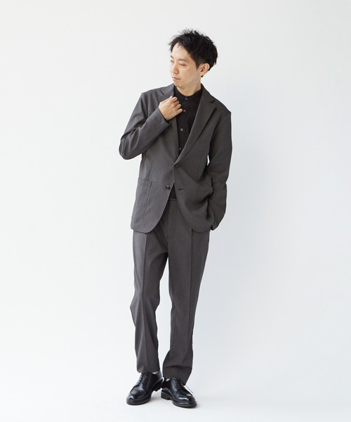 MEN'S MELROSE(メンズメルローズ)の「エクストレッチトラベストカットジャケット(セットアップ可)(テーラードジャケット・メンズ・グレー/ネイビー・2/3/4/5)」の13枚目の写真
