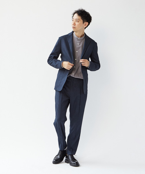 MEN'S MELROSE(メンズメルローズ)の「エクストレッチトラベストカットジャケット(セットアップ可)(テーラードジャケット・メンズ・グレー/ネイビー・2/3/4/5)」の20枚目の写真