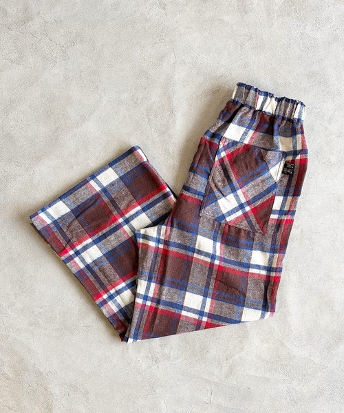 A BOND（アボンド）の「チェックボリュームパンツ/おとな（その他パンツ・レディース・ブラウン/グリーン/イエロー・160cm）」の2枚目の写真