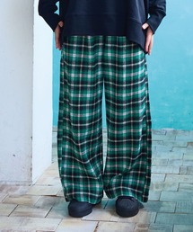 A BOND | チェックボリュームパンツ/おとな(その他パンツ)