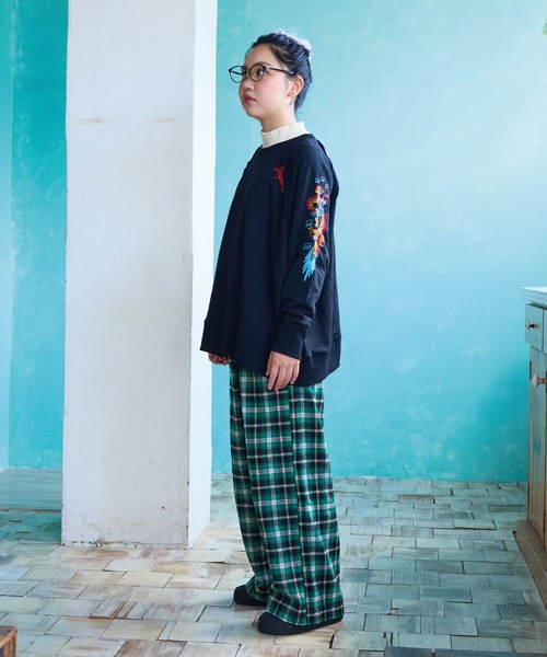 A BOND（アボンド）の「チェックボリュームパンツ/おとな（その他パンツ・レディース・ブラウン/グリーン/イエロー・160cm）」の15枚目の写真