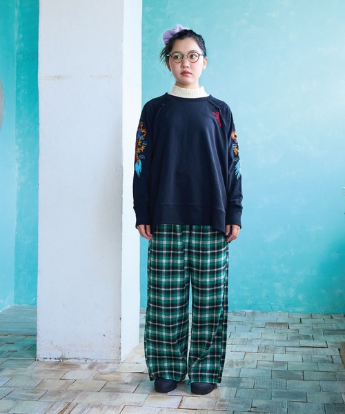 A BOND（アボンド）の「チェックボリュームパンツ/おとな（その他パンツ・レディース・ブラウン/グリーン/イエロー・160cm）」の11枚目の写真