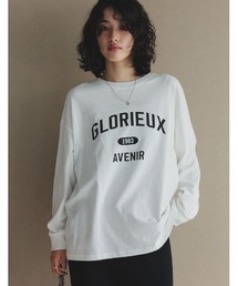 オーバーサイズコットンカレッジロゴロンT