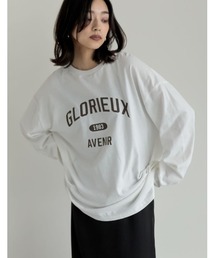 オーバーサイズコットンカレッジロゴロンT
