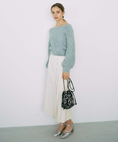 archives（アルシーヴ）の「ＷＺＩＰ　アシメプリーツマーメイドスカート（スカート・レディース・ブルー/アイボリー/ブラック・MEDIUM）」の11枚目の写真