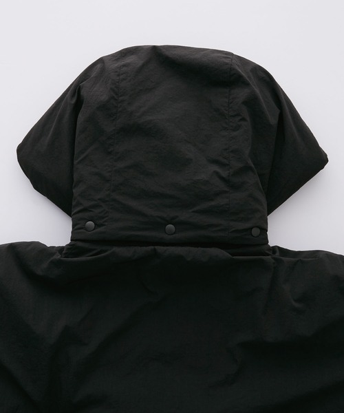 Anchor Smith（アンカー スミス）の「3WAY リバーシブル フード脱着 ビッグシルエット ドロストナイロン中綿ジャケット（ダウンジャケット/コート・レディース・ブラック/グレー/ライトグレー・L/M）」の11枚目の写真