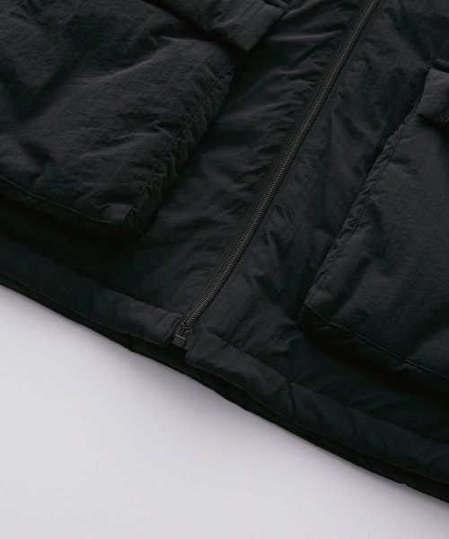 Anchor Smith（アンカー スミス）の「3WAY リバーシブル フード脱着 ビッグシルエット ドロストナイロン中綿ジャケット（ダウンジャケット/コート・レディース・ブラック/グレー/ライトグレー・L/M）」の18枚目の写真