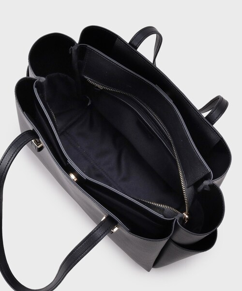 UNTITLED（アンタイトル）の「【A4書類・PC収納可】ライトトート（トートバッグ・レディース・ブラック系5/ブラック/サンドベージュ・99）」の9枚目の写真