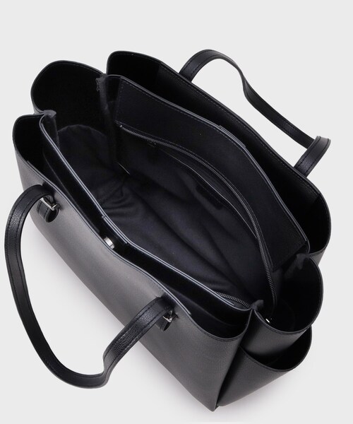 UNTITLED（アンタイトル）の「【A4書類・PC収納可】ライトトート（トートバッグ・レディース・ブラック系5/ブラック/サンドベージュ・99）」の10枚目の写真