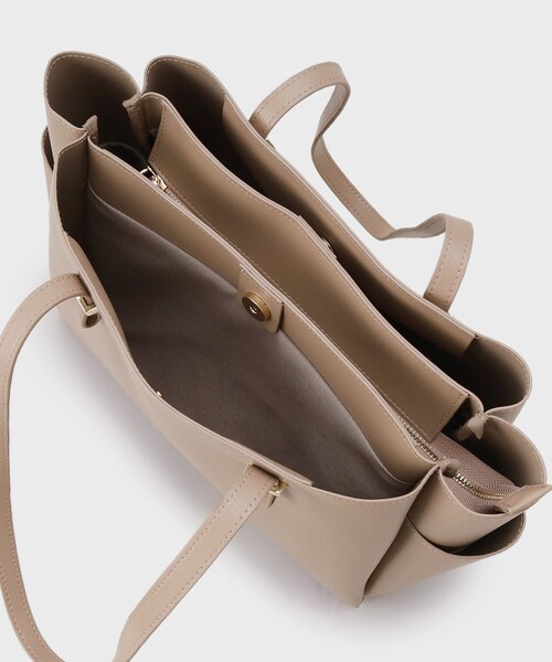 UNTITLED（アンタイトル）の「【A4書類・PC収納可】ライトトート（トートバッグ・レディース・ブラック系5/ブラック/サンドベージュ・99）」の12枚目の写真