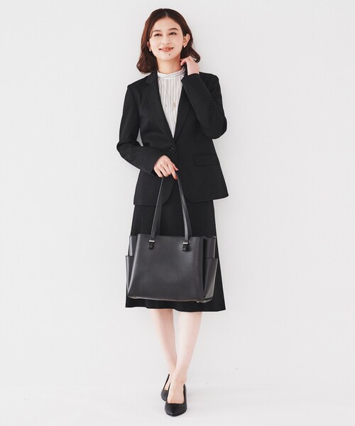 UNTITLED（アンタイトル）の「【A4書類・PC収納可】ライトトート（トートバッグ・レディース・ブラック系5/ブラック/サンドベージュ・99）」の18枚目の写真