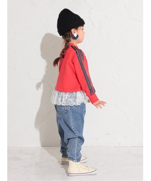 Ocean&Ground（オーシャン&グラウンド）の「ラインスリーブリメイクスウェット（スウェット・キッズ・ブラック/グレー/レッド・80/90/100/110/120/130/95/140）」の5枚目の写真