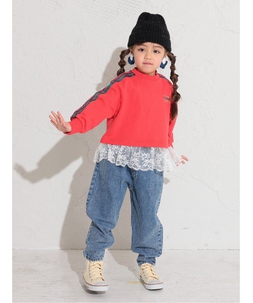 Ocean&Ground（オーシャン&グラウンド）の「ラインスリーブリメイクスウェット（スウェット・キッズ・ブラック/グレー/レッド・80/90/100/110/120/130/95/140）」の7枚目の写真