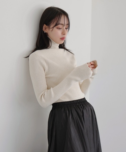 指穴タートルネックリブニット（ニット/セーター）｜LIAN（リアン）の