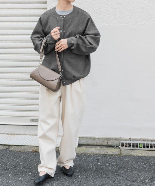 カーディガン ダンボールクルーネックカーディガン レディース human woman｜ダンボールクルーネックカーディガン | Rakuten