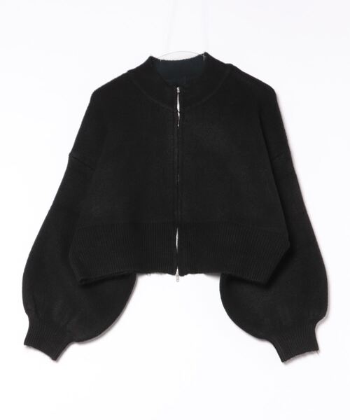 5G無地ジャガードニットWジップカーディガン（カーディガン/ボレロ