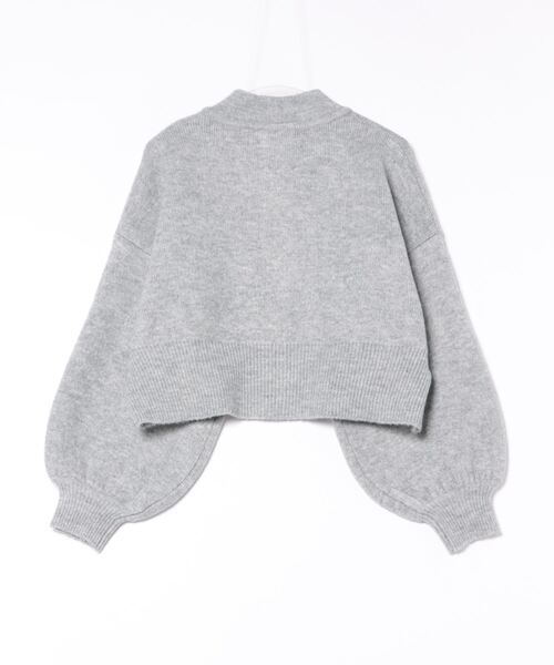 STYLEBLOCK(スタイルブロック)の「5G無地ジャガードニットWジップカーディガン(カーディガン/ボレロ・レディース・グレー/ダークブラウン/アイボリー/グレイッシュベージュ/カーキ/ブラック・M)」の7枚目の写真