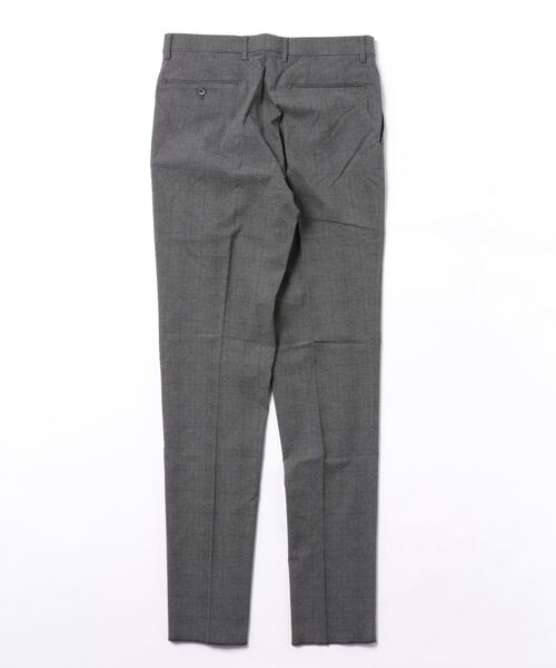 m.f.editorial(エムエフエディトリアル)の「スラックス メンズ ビジネス パンツ ストレッチ ウォッシャブル イージーケア 裏起毛 スリム ノータック テーパード チェック グレー(スラックス・メンズ・グレー系その他2・LARGE/X-LARGE/S/MEDIUM)」の2枚目の写真