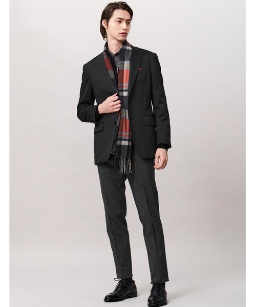 【セール】m.f.エディトリアル メンズ スーパーストレッチ ウォッシャブル 裏起毛 ノータック ビジネスパンツ（スラックス）｜m.f.editorial（エムエフエディトリアル） 7,315円